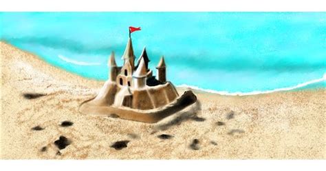 Drawing Of Sand Castle By Chaching Drawize Gallery