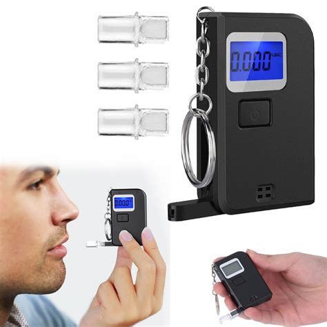 Arwgkavx Reduced Measuring Tools Breathalyzer Digital Blue Led Screen Portable Breath Tester