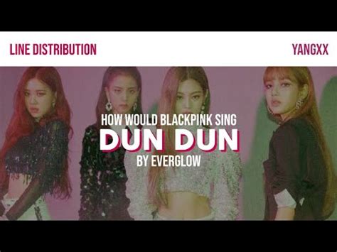 How Would BLACKPINK Sing DUN DUN By EVERGLOW FANMADE YouTube