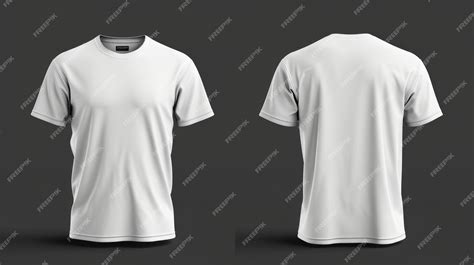 Premium Photo Blank White Shirt Mock Up Template Front And Back View