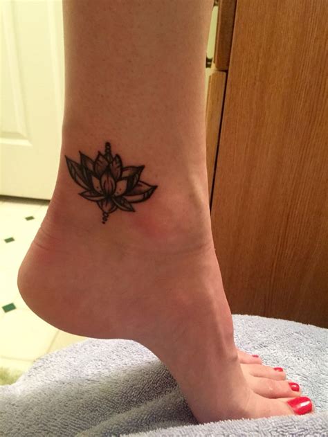 Lotus Flower Beside The Ankle Lotus Tattoo Lotus Flower Tattoo Flower Tattoo