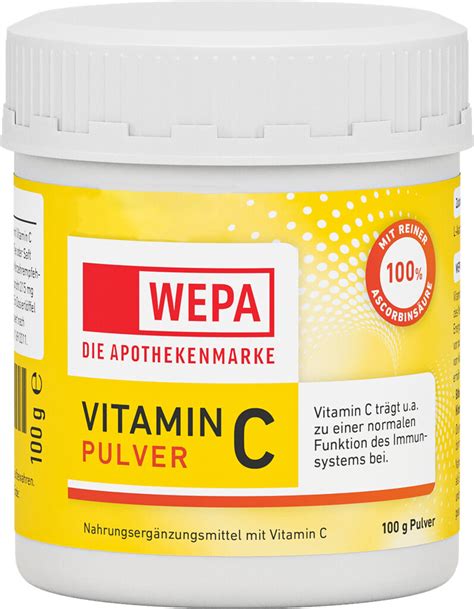 Wepa Vitamin C Pulver G Dose Wepa Onlineshop