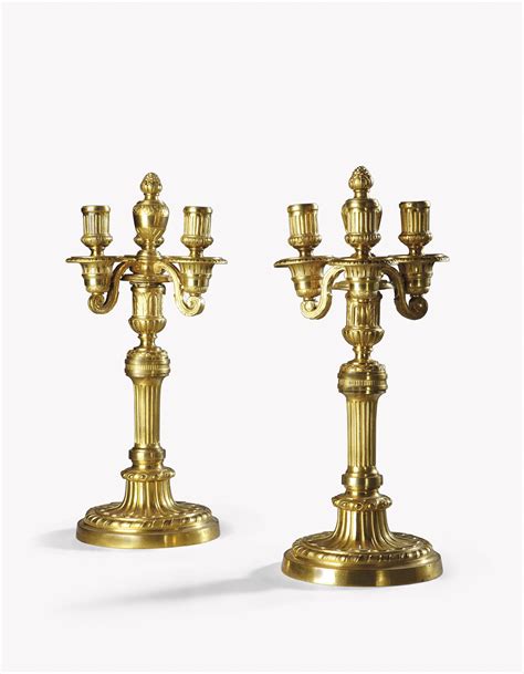 Date Unspecified Paire De Candelabres D Epoque Louis Xvi Dernier Quart