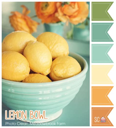 Lemon Bowl Color Palette Inspire Sweetness Inspiresweetness