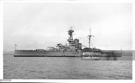 British Royal Navy Battleship Hms Royal Sovereign Anchoring In An