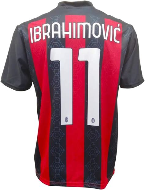 Prodotto Ufficiale AC Milan Ibrahimovic Milan 2021 Official Jersey