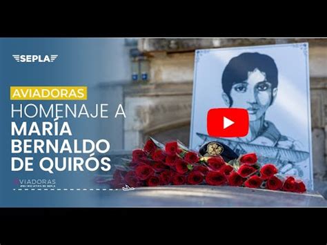 Aviadoras De Sepla Homenajea A Mar A Bernaldo De Quir S Youtube