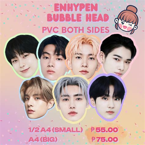 Customized Kpop Bubble Head Enhypen Bts Nct Txt And Others Lazada Ph