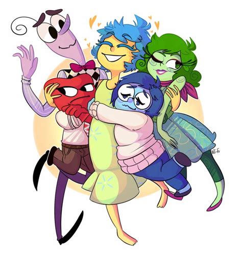 Group Hug By Wi Fu On Deviantart Movie Inside Out Inside Out