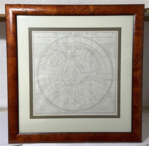 Cook James Carte De L Hemisphere Austral Montrant Les Maps