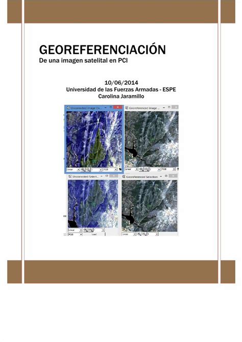 Pdf Georeferenciacion De Imagen Satelital Dokumen Tips