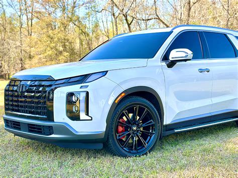 2023 Hyundai Palisade 20x9 Asanti Black Label Wheels 245 50r20 Michelin Tires