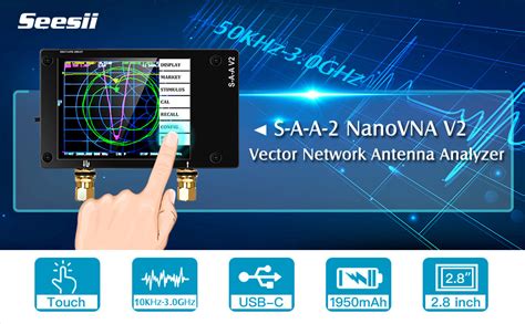 NanoVna V2 VNA Analizador De Red Vectorial 10KHz 3GHz HF VHF UHF