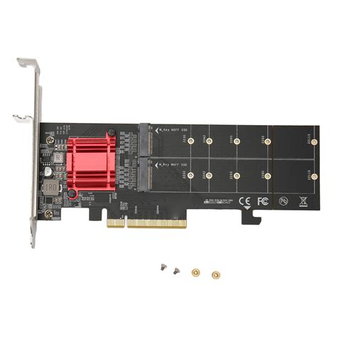 Dual M2 Pcie Nvme Adapter With Pcie Bifurcation Function Ssd To Pcie 31 X8 X16 Support Nvme