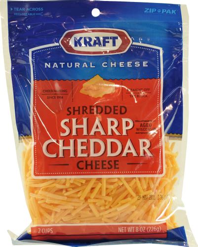 Kraft Shredded Sharp Cheddar Cheese 8 Oz Food 4 Less