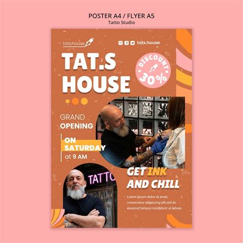 Free Psd Tattoo Studio Poster Template