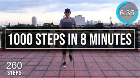 FUN 1000 Steps In 8 Minutes Easy Home Workout Walking Workout 1