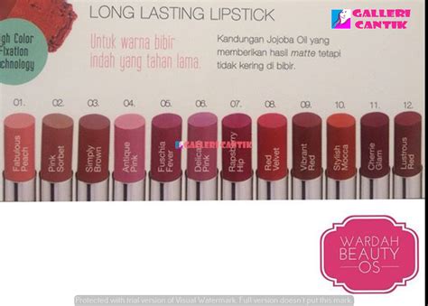 Varian Warna Lipstik Wardah Long Lasting Ide Perpaduan Warna