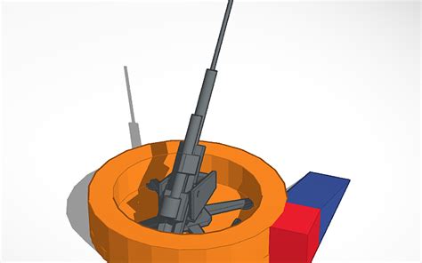 3d Design Aa Gun Emplacement Tinkercad