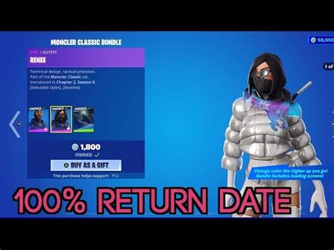 Moncler Skins Return Release Date In Fortnite Item Shop Moncler Skins