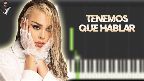 Danna Paola Tenemos Que Hablar Instrumental Piano Tutorial