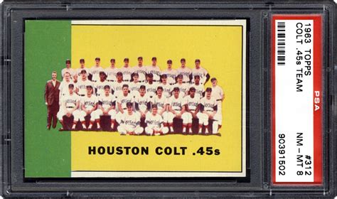 Auction Prices Realized Baseball Cards 1963 TOPPS Colt .45s Team Summary