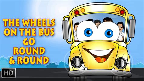 Wheels On The Bus Go Round And Round Nursery Rhymes Collection For