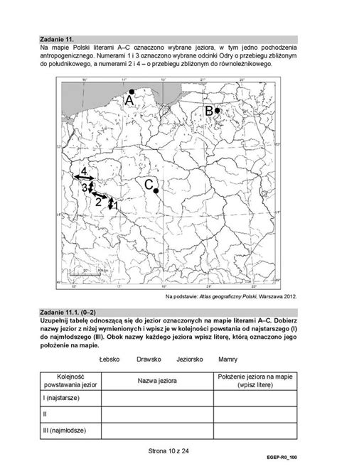 Matura Arkusze Z Rozszerzonej Geografii Co By O Na Maturze Z