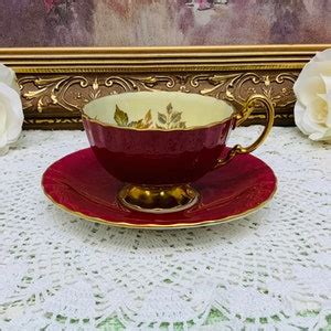 Aynsley Artist Signed Teacup And Saucer Circa Etsy Canada