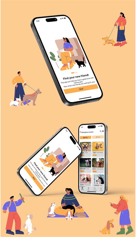 Ui Design Mockup Pets App Ios By Pysarskyi Artur On Dribbble