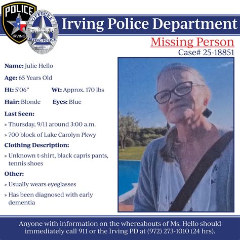 The Irving Police Department is... - Irving Police Department | Facebook