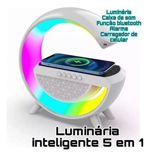 Luminária De Mesa Bluetooth Inteligente Alto falante De Música