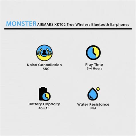 MONSTER AIRMARS XKT02 True Wireless Bluetooth Earphones Price In