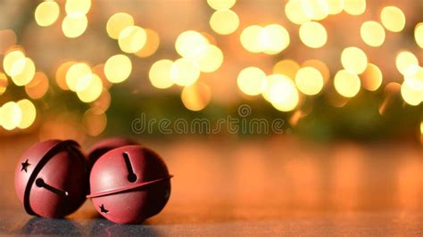 Jingle Bells With Bokeh Background Stock Photo Image Of Border