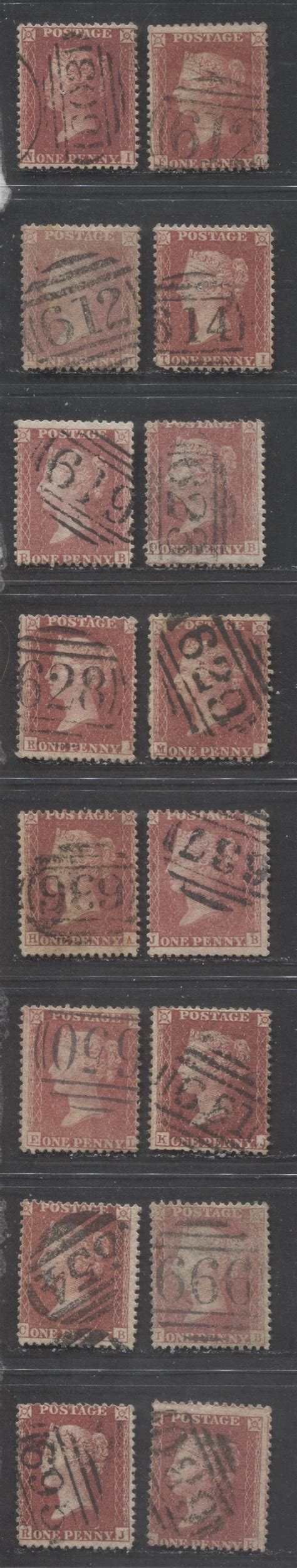 Lot 462 Great Britain Barred Numeral Cancels For England And Wales 60 Brixton Chrome