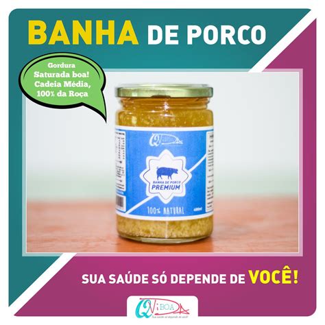 Banha De Porco Organica