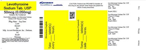 Product Images Levothyroxine Sodium Photos Packaging Labels And Appearance