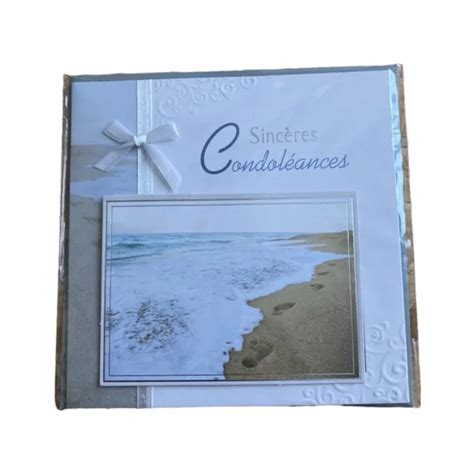 CARTE DE CONDOLÉANCES Plage avec enveloppe EUR 3 95 PicClick FR