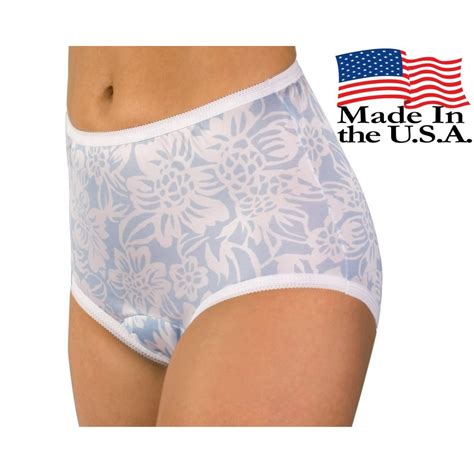 1 Pack Wearever Womens Blue Floral Fancy Incontinence Panties Washable Reusable Bladder