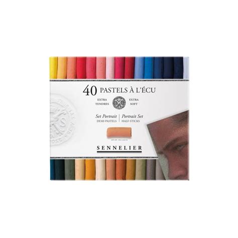 Bo Te Carton Demi Pastels Ecu Portrait Sennelier Pastels Ten