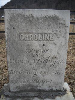 Caroline Wickham inconnu 1855 Mémorial Find a Grave