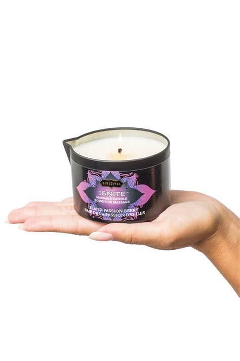 Kama Sutra® Ignite Vanilla Sandalwood Massage Oil Candle