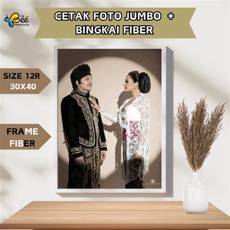 Jual Cetak Foto Custom R X Cm Bingkai Fiber Cetak Foto Jumbo