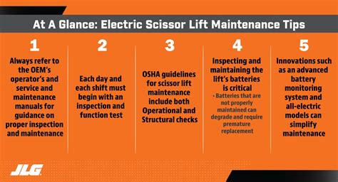 Electric Scissor Lifts Maintenance Tips And Checklist Jlg