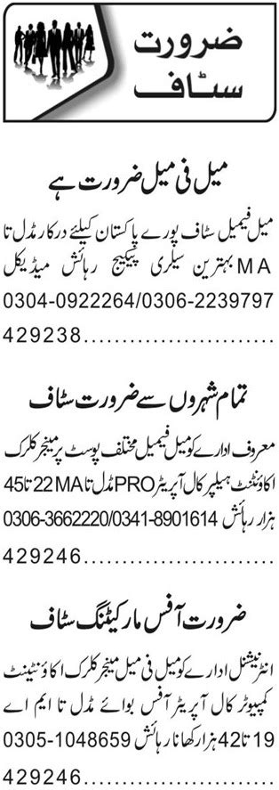 Accountant PRO Helper Clerk Jobs 2023 In Lahore 2024 Job