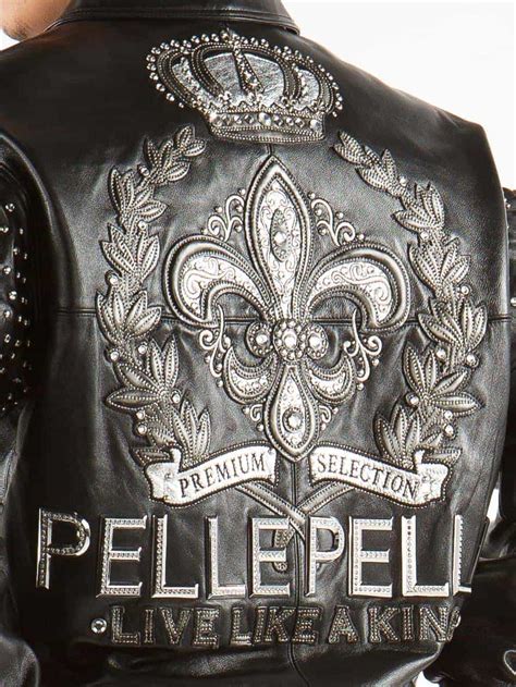 Pelle Pelle Live Like A King Black Leather Jacket Pelle Pelle Jacket