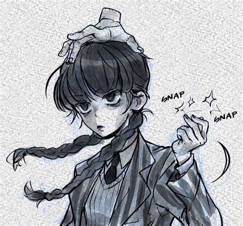 Discover 64 Anime Wednesday Addams Drawing Incdgdbentre