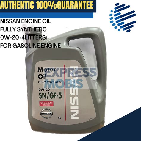 Original Nissan Engine Oil Fully Synthetic W Sn Gf Liters For