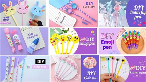 Easy Cute Pen Decoration How To Make Paper Pen Cute Pen Decoration