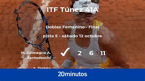 Resultados De Tenis En Directo Partido Martina Colmegna Y Aurora